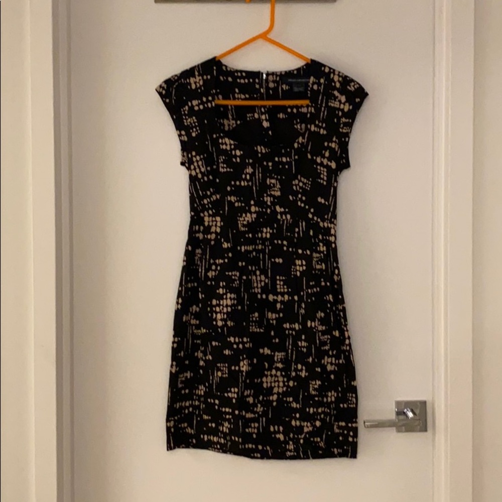 French Connection square neck dress